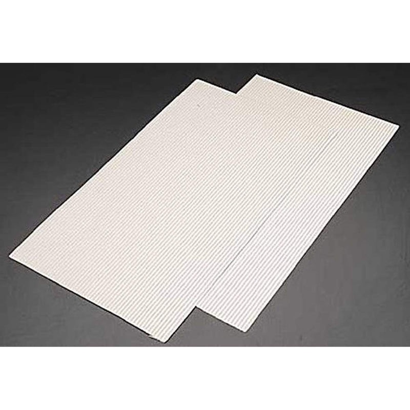 Plastruct - 1/100 Sheet Ribbed Roof/Corr. Beige 0.5X300X175Mm 2X Ps-13