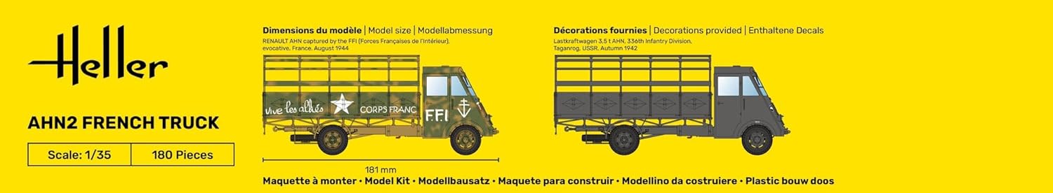 Heller 35324 STARTER KIT AHN2 French Truck 1/35