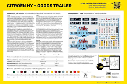 Heller 52331 Starter Kit Citroen HY + Goods Trailer 1/24