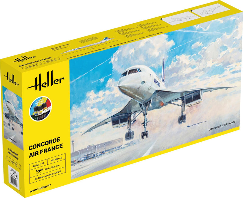 Heller - 1/72 Starter Kit Concorde Air Francehel56469