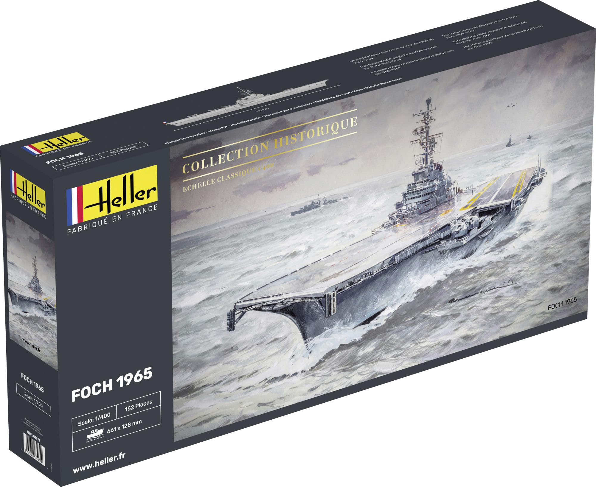 Heller HEL81070 Model Kit, 1:400 foch, 152 stuks, geschikt voor kinderen vanaf 14 jaar