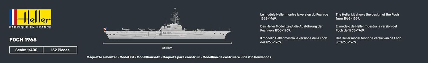 Heller HEL81070 Model Kit, 1:400 foch, 152 stuks, geschikt voor kinderen vanaf 14 jaar