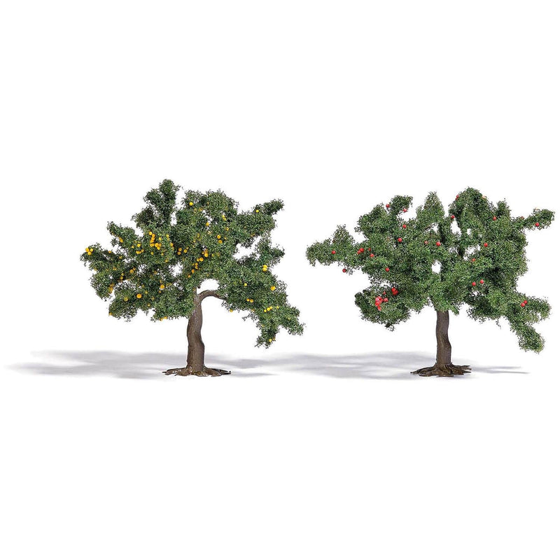 Busch B 6849 - Twee fruitbomen 75 mm - schaal 1/87 - modelspoorbaan