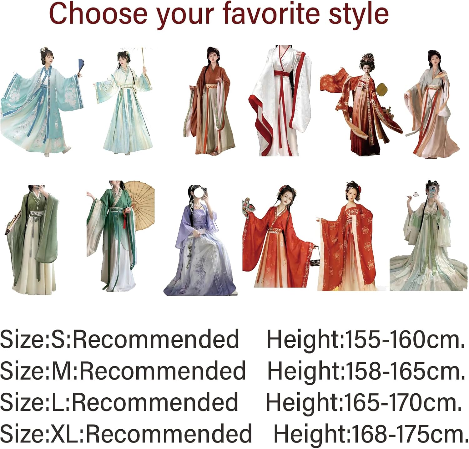 Hanfu Women(S-XL), Chinese Style-Multiple Options, Student Dance Dress -Easy to Match,M,blue-a