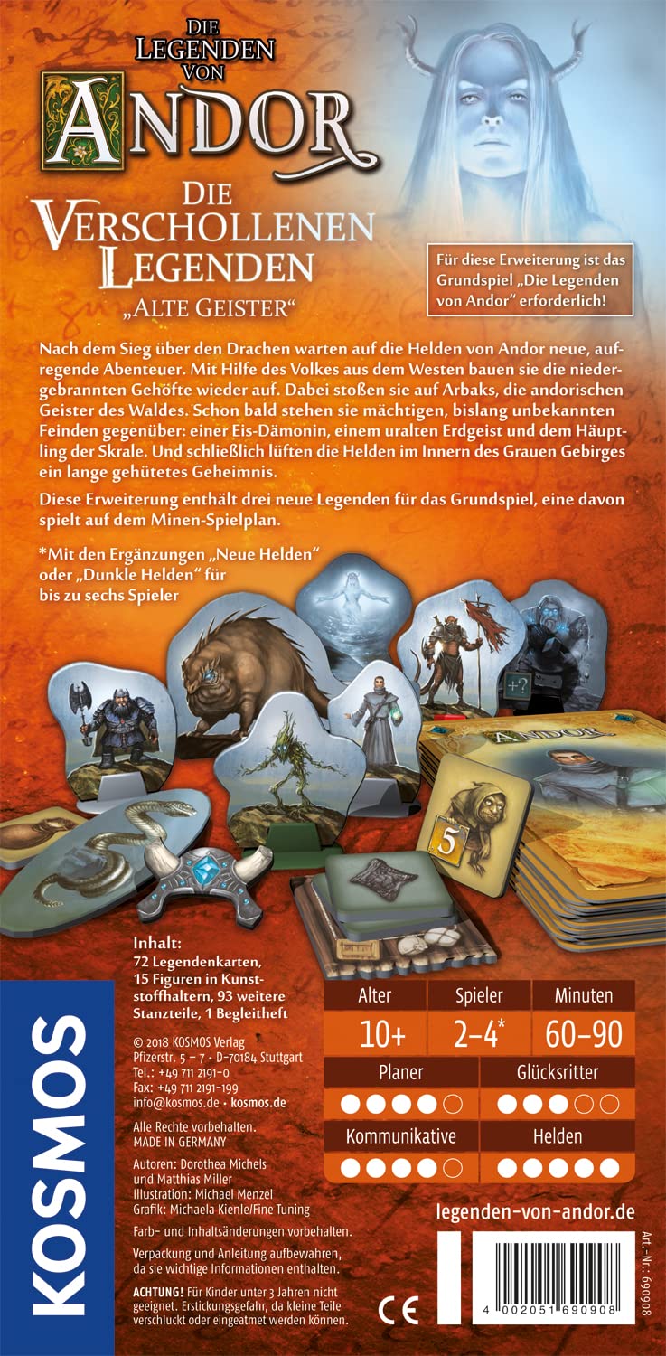 Kosmos Andor - Die verschollenen Legenden: Alte Geister. Erweiterung für das Grundspiel