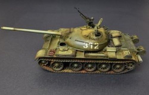 Mini Art 37009 1:35 T-54A m. Interieur-originalgetreue Nachbildung, Modellbau, Plastik Bausatz, Basteln, Hobby, Kleben, Modellbausatz, Zusammenbauen, unlackiert