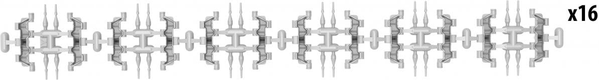 MiniArt - 1/35 T-55 Rmsh Workable Track Links Early