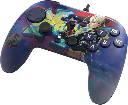 HORI Fighting Commander OCTA (Street Fighter 6 Cammy Edition) for Windows PC - Tournament Grade Wired Fightpad Officially Licensed by Capcom