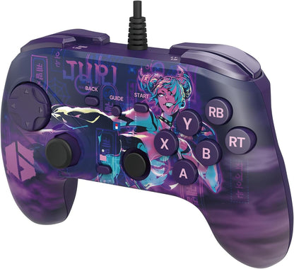HORI Fighting Commander OCTA (Street Fighter 6 Juri Edition) for Windows PC - Tournament Grade Wired Fightpad Officially Licensed by Capcom