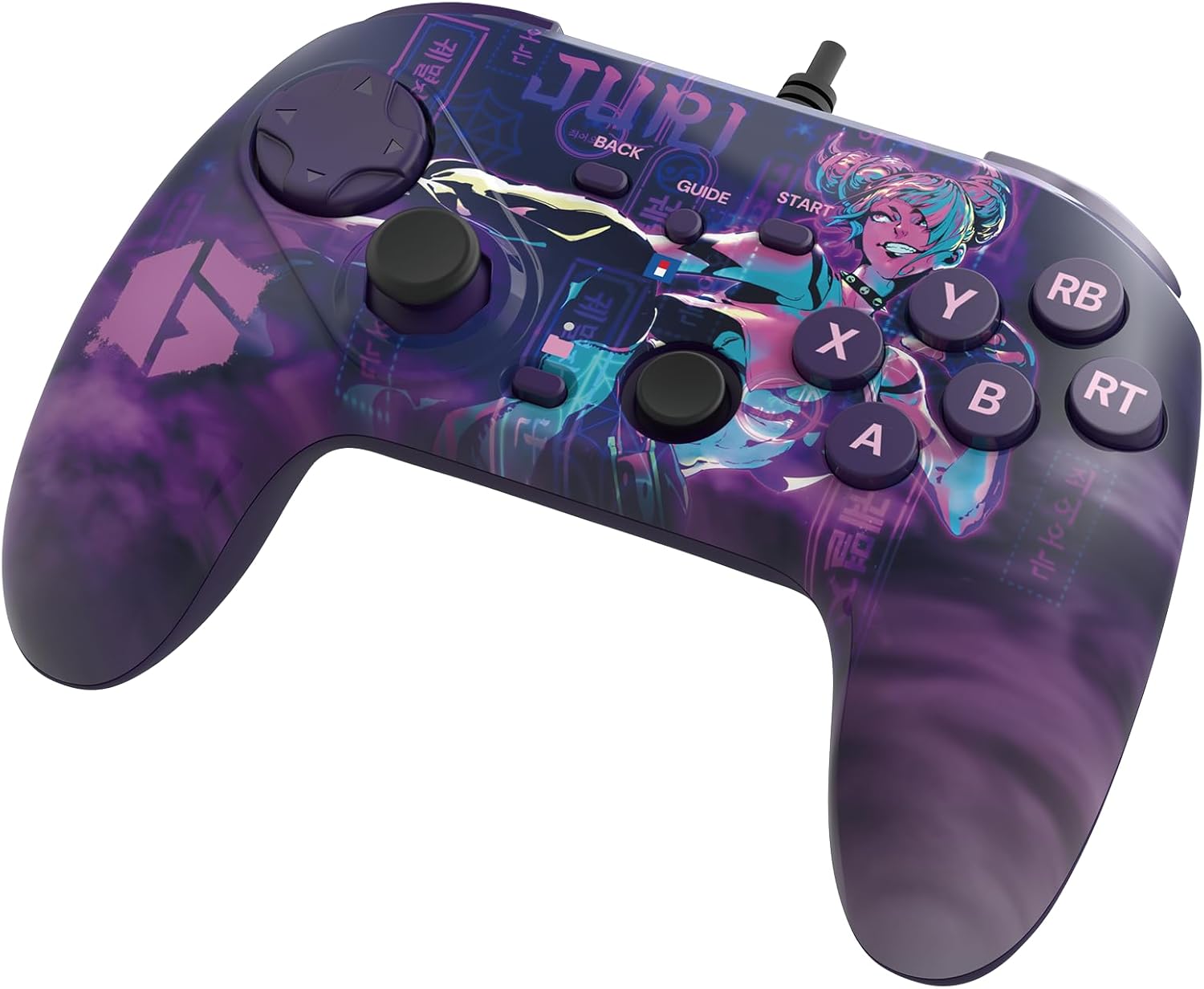 HORI Fighting Commander OCTA (Street Fighter 6 Juri Edition) for Windows PC - Tournament Grade Wired Fightpad Officially Licensed by Capcom