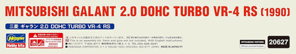 Hasegawa 20627 1/24 Mitsubishi Galant 2.0 DOHC Turbo VR-4 RS Modellbausatz, Mehrfarbig, S