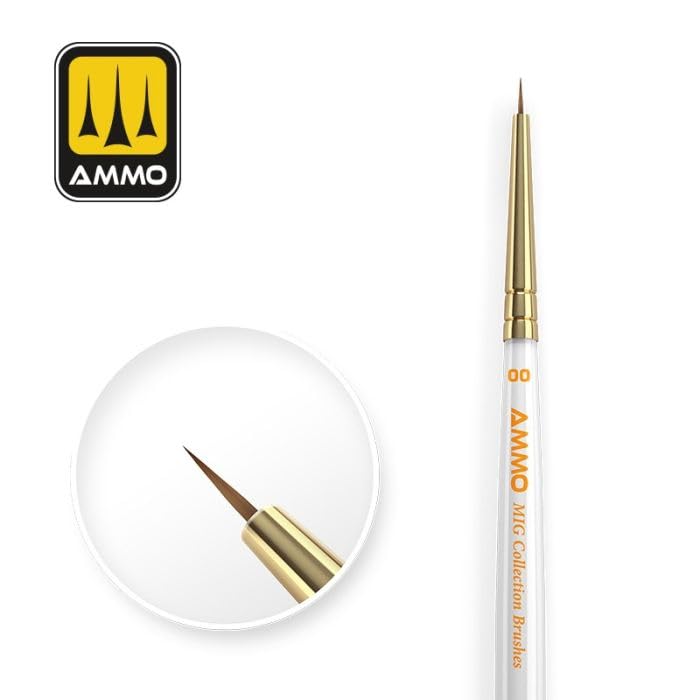 Ammo Mig Jimenez - Ammo Mig Collection Brushes Conical ?ƒ00 (4/24) *