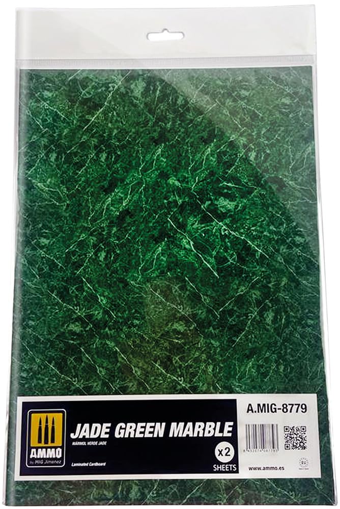 Jade Green Marble - Sheet (Blatt