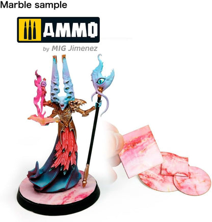 Pink and Gold Marble - Sheet (Blatt