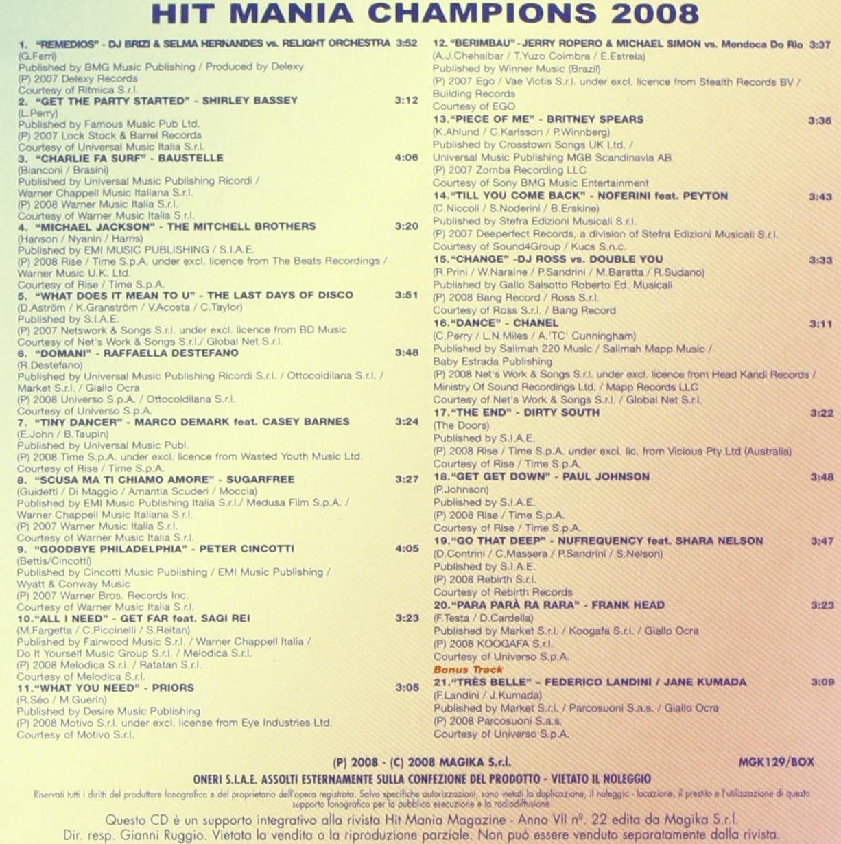 Hit Mania Champions 2008
