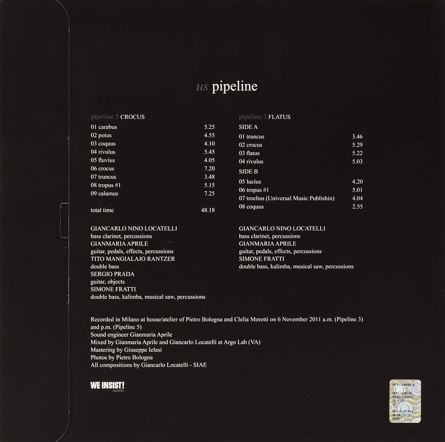 WE INSIST Pipeline Us (Heavy