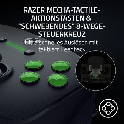 Razer Wolverine V3 Pro - Kabelloser Esports Controller für Xbox & PC (HyperSpeed Wireless, Mecha Tactile Action Buttons, Anti-Drift Hall Effect Analog Sticks, haptische Vibrationen) Schwarz