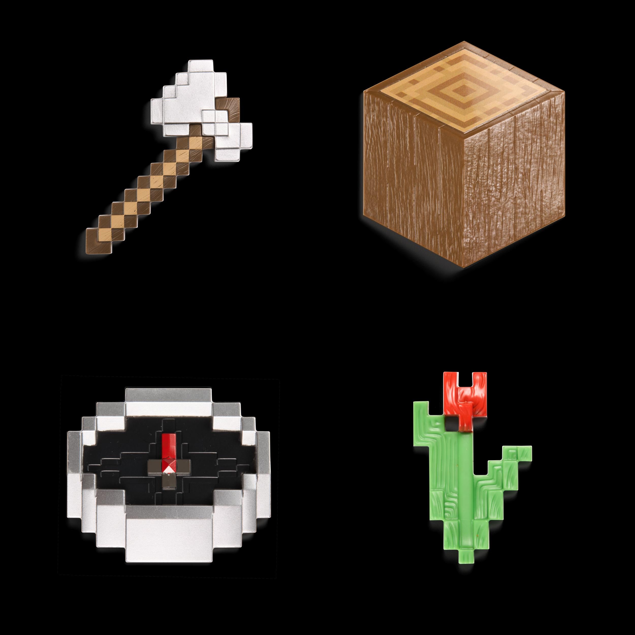 NOBLE Minecraft Set Wald Beutetruhe 10Cm