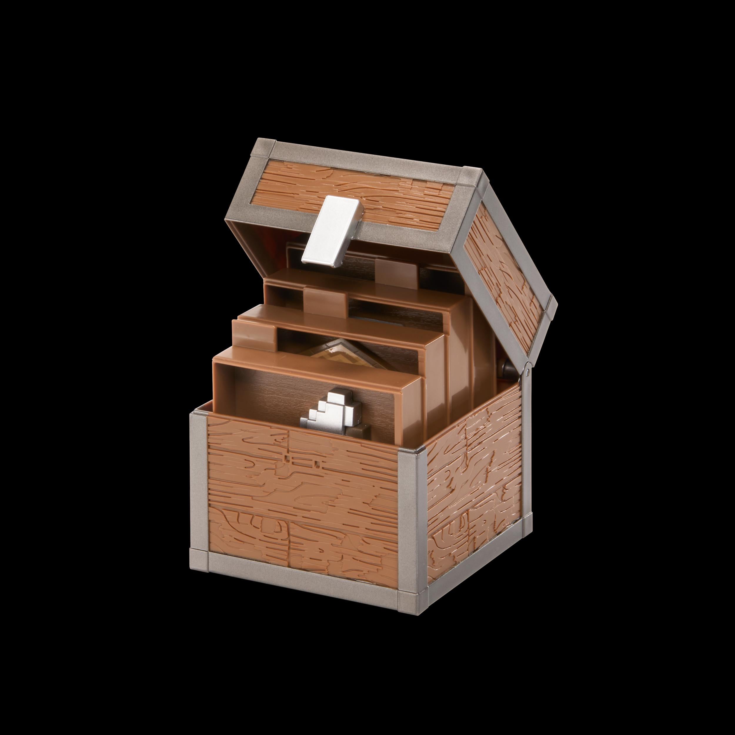 NOBLE Minecraft Set Wald Beutetruhe 10Cm