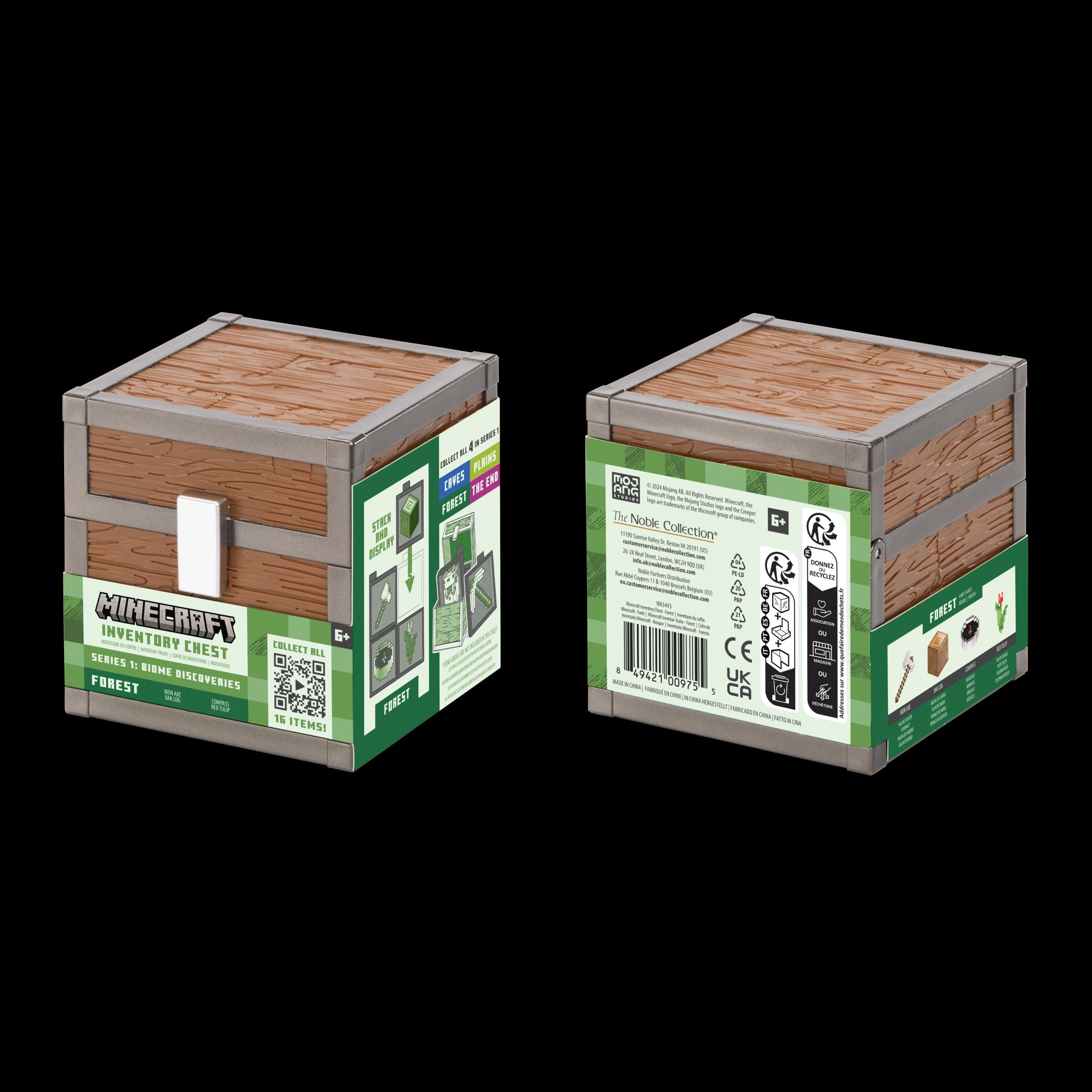 NOBLE Minecraft Set Wald Beutetruhe 10Cm