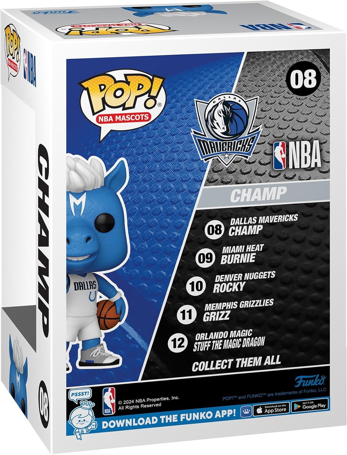 Funko Pop! NBA: Mascots - Dallas - Champ the Horse - NBA Mascots - Collectable Vinyl Figure - Gift Idea - Official Merchandise - Toys for Kids & Adults - Sports Fans - Model Figure for Collectors