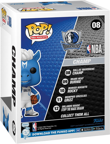 Funko Pop! NBA: Mascots - Dallas - Champ the Horse - NBA Mascots - Collectable Vinyl Figure - Gift Idea - Official Merchandise - Toys for Kids & Adults - Sports Fans - Model Figure for Collectors