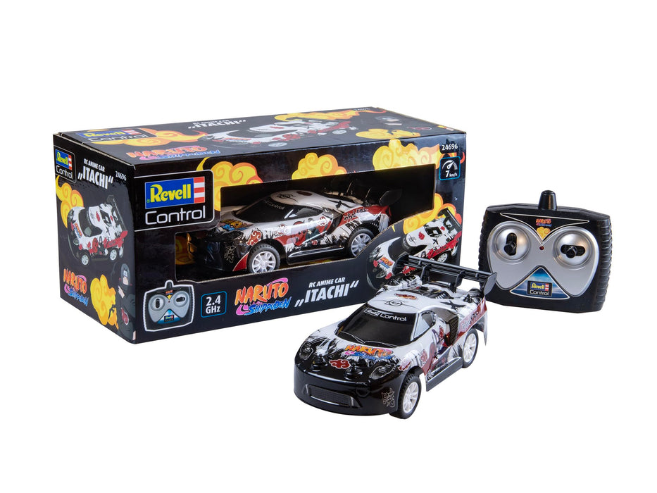 Revell RC I Naruto Itachi Car I Actiongeladene Ninja-Saga auf der Straße I Perfekt für angehende Rennfahrer ab 6 Jahren I Vielseitig auf verschiedenen Terrains einsetzbar I Auffälliges Itachi-Design
