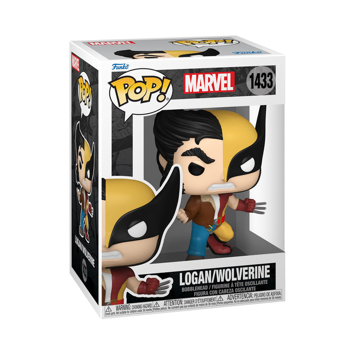 Funko Pop! Marvel: Split - Wolverine/Logan - Marvel Comics - Collectable Vinyl Figure - Gift Idea - Official Merchandise - Toys for Kids & Adults - Comic Books Fans - Model Figure for Collectors