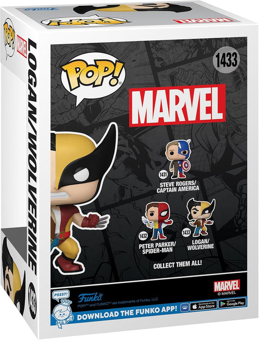 Funko Pop! Marvel: Split - Wolverine/Logan - Marvel Comics - Collectable Vinyl Figure - Gift Idea - Official Merchandise - Toys for Kids & Adults - Comic Books Fans - Model Figure for Collectors