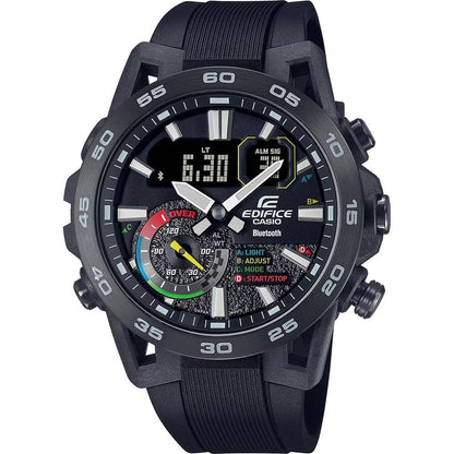 Casio Men Analogue-Digital Quartz Watch with Plastic Strap ECB-40MP-1AEF