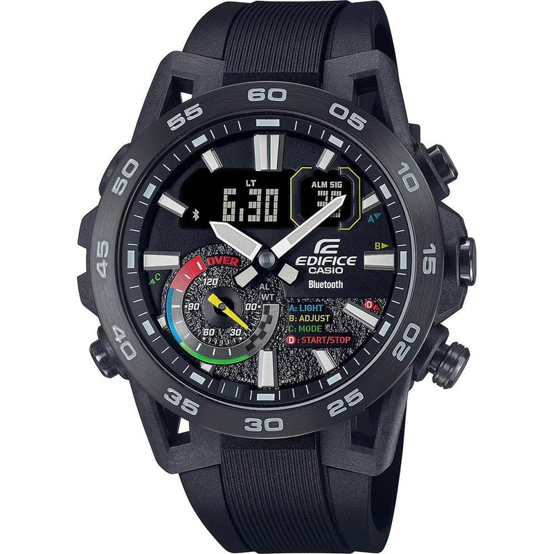 Casio Men Analogue-Digital Quartz Watch with Plastic Strap ECB-40MP-1AEF