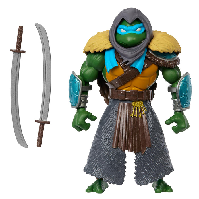 Masters of the Universe Origins Turtles of Grayskull Stealth Ninja Leonardo Posable Action Figure Toy, Teenage Mutant Ninja & MOTU Crossover, HTH17