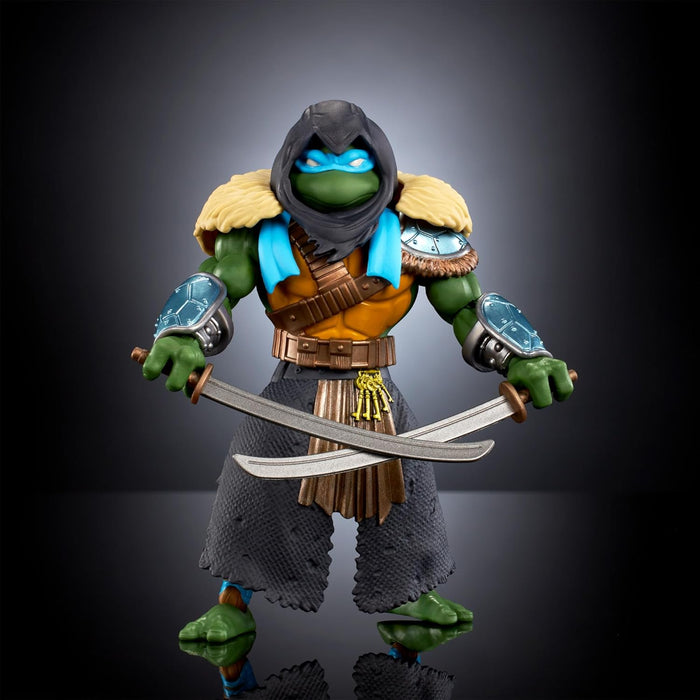 Masters of the Universe Origins Turtles of Grayskull Stealth Ninja Leonardo Posable Action Figure Toy, Teenage Mutant Ninja & MOTU Crossover, HTH17