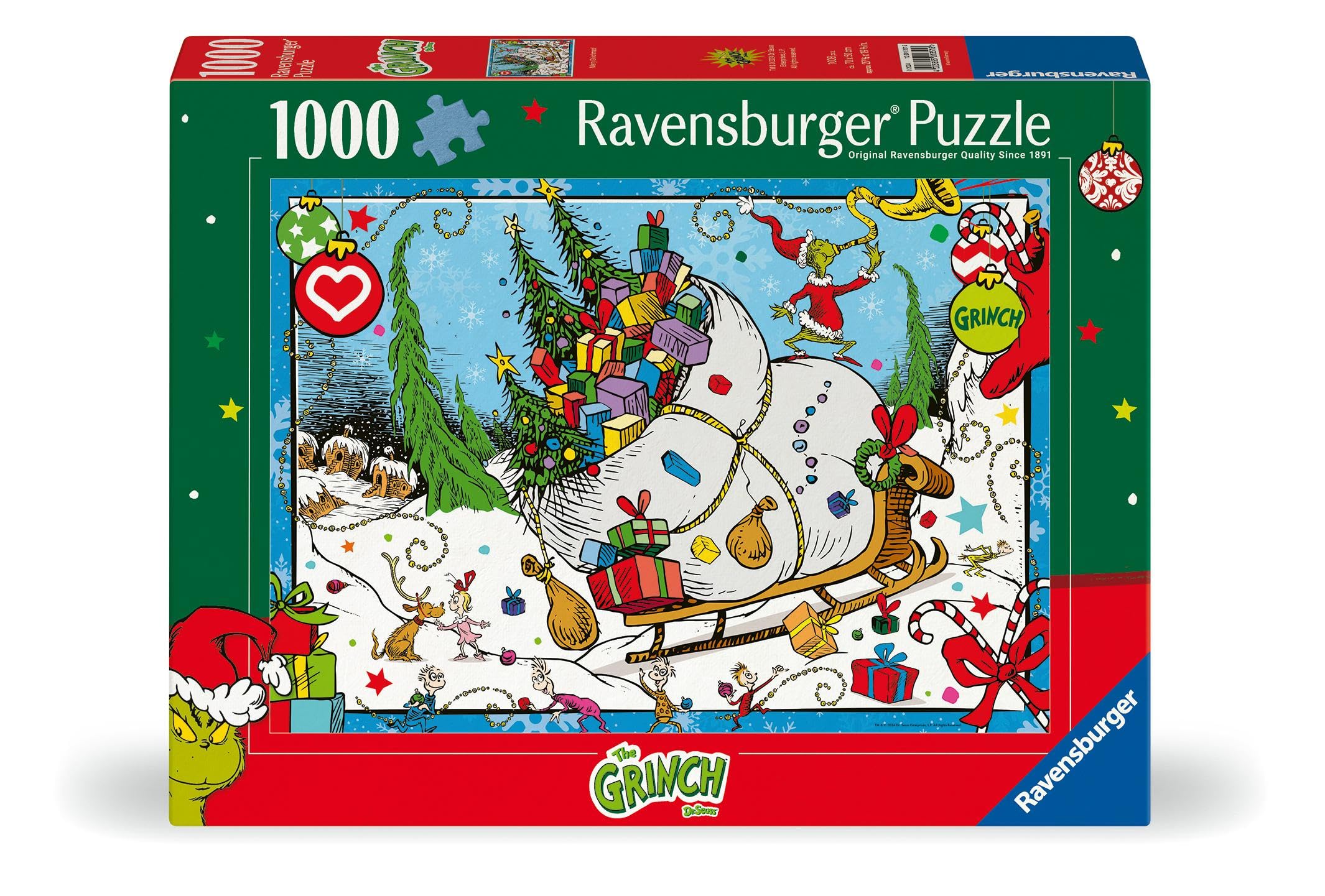 Ravensburger The Grinch 1000 Piece Christmas Jigsaw Puzzles for Adults and Kids Age 12 Years +