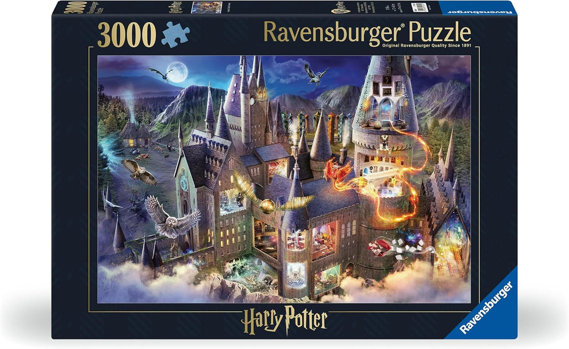 Ravensburger 17561 Harry Potter Hogwarts Castle 3000 Piece Jigsaw Puzzles for Adults and Kids Age 12 Years Up, Multicolour, One Size