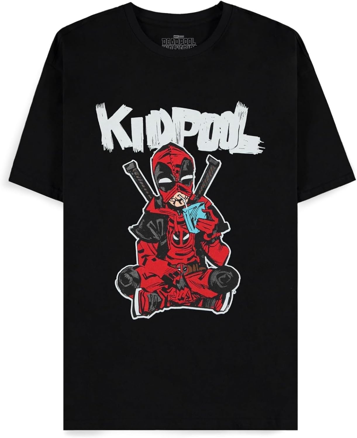 Marvel Herren Deadpool-Kidpool Got The Juice-Men's Short Sleeved T-Shirt M Blacks