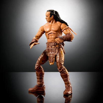 Mattel WWE Elite Action Figure & Accessories, 6-inch Collectible The Rock as the Scorpion King with 25 Articulation Points & Swappable Hands, HTX24