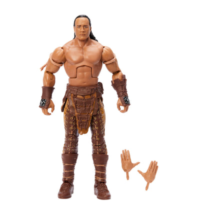 Mattel WWE Elite Action Figure & Accessories, 6-inch Collectible The Rock as the Scorpion King with 25 Articulation Points & Swappable Hands, HTX24