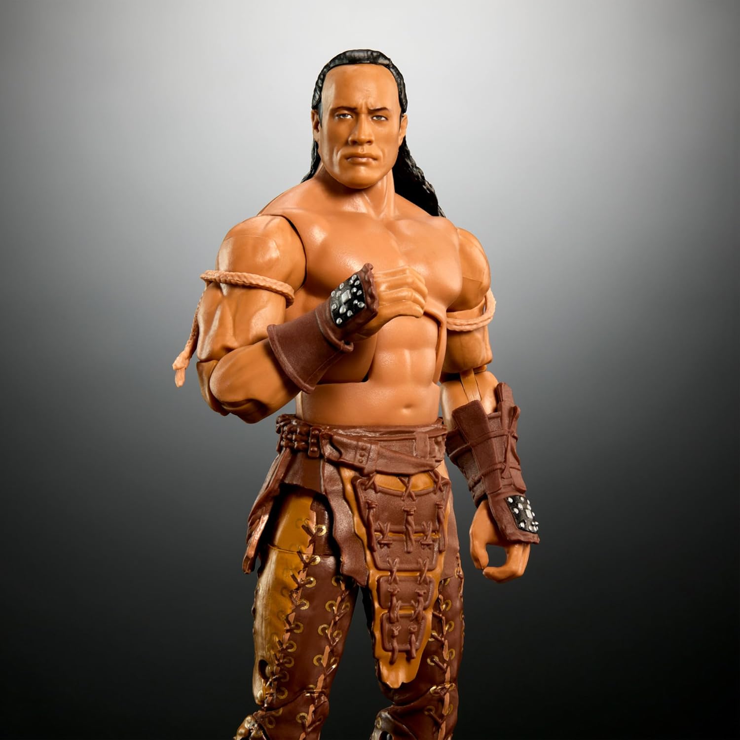 Mattel WWE Elite Action Figure & Accessories, 6-inch Collectible The Rock as the Scorpion King with 25 Articulation Points & Swappable Hands, HTX24