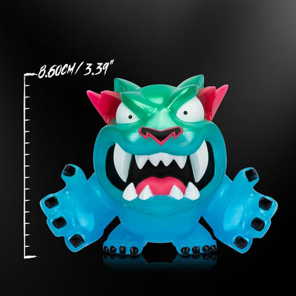 MrBeast Lab Figurines de Collection en Vinyle, 8,8 cm de Haut, emballées dans Une boîte de présentation Haut de Gamme. 4 à Collectionner, panthère Classique, Hyper panthère, panthère Lumineuse