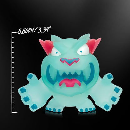 MrBeast Lab Collectible Vinyl Figures, 3.5"/8.8cm Tall, Packaged In A Premium Display Box. 4 To Collect, Classic Panther, Hyper Panther, Glow Panther, Metallic Panther