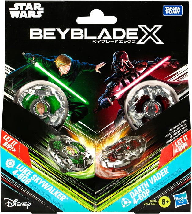 Beyblade X and Star Wars Collab Luke Skywalker 4-80B vs. Darth Vader 4-60B Multipack Set