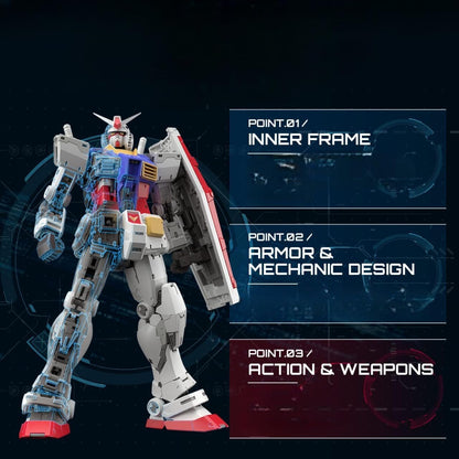 BANDAI Spirits Gundam - RG 1/144 RX-78-2 Gundam Ver. 2.0 - Model Kit