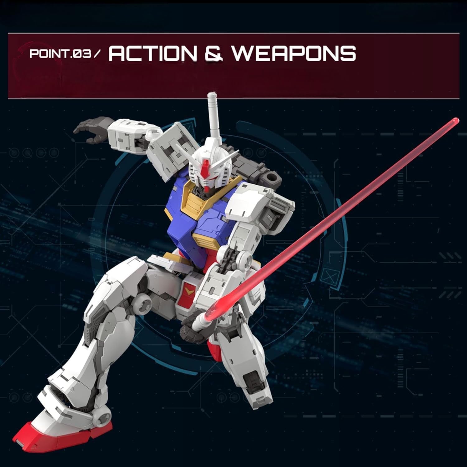 BANDAI Spirits Gundam - RG 1/144 RX-78-2 Gundam Ver. 2.0 - Model Kit