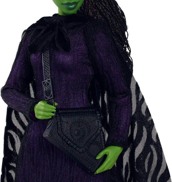 Mattel Wicked, Deluxe Elphaba Fashion Doll & Accessories, Movie-Inspired Look with Braided Hair & Posability, HXY38