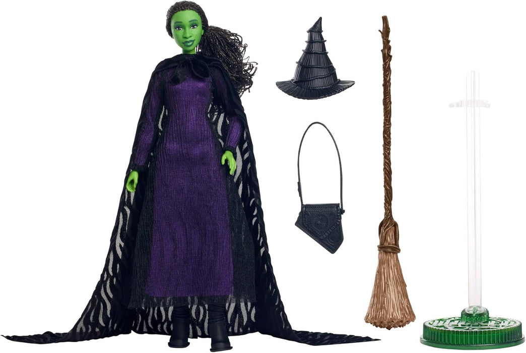 Mattel Wicked, Deluxe Elphaba Fashion Doll & Accessories, Movie-Inspired Look with Braided Hair & Posability, HXY38