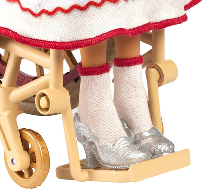 Mattel Wicked, Nessarose Fashion Doll & Accessories, Including Wheelchair, with Brown Curly Hair, Possibility & Removable Ballroom Look, HXY36