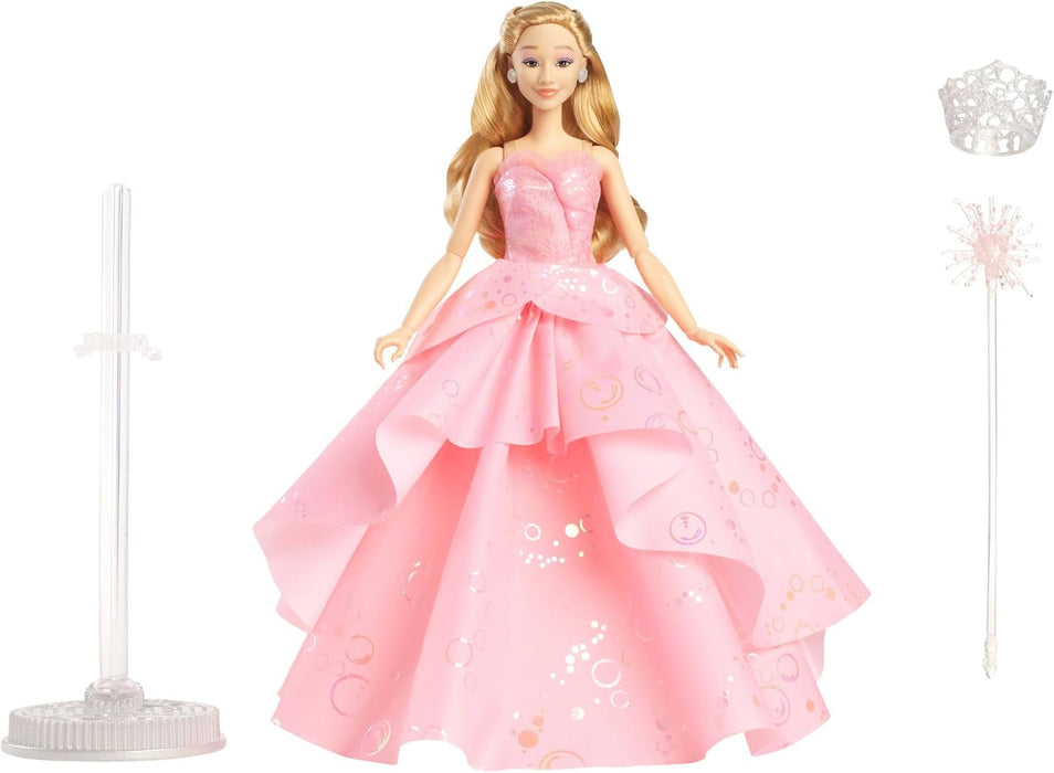 Mattel Wicked, Deluxe Glinda Fashion Doll & Accessories Including Crown & Scepter, Movie-Inspired Look with Posability, HXY37