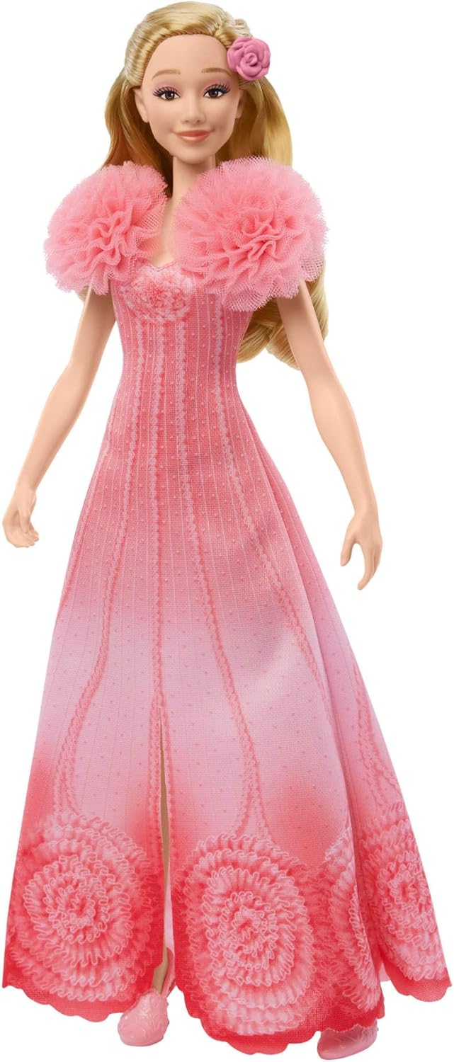 Mattel Wicked, Singing Glinda Fashion Doll & Accessories, Posable with Movie-Inspired Look & Removable Outfit, Sings “Popular”, HYM41