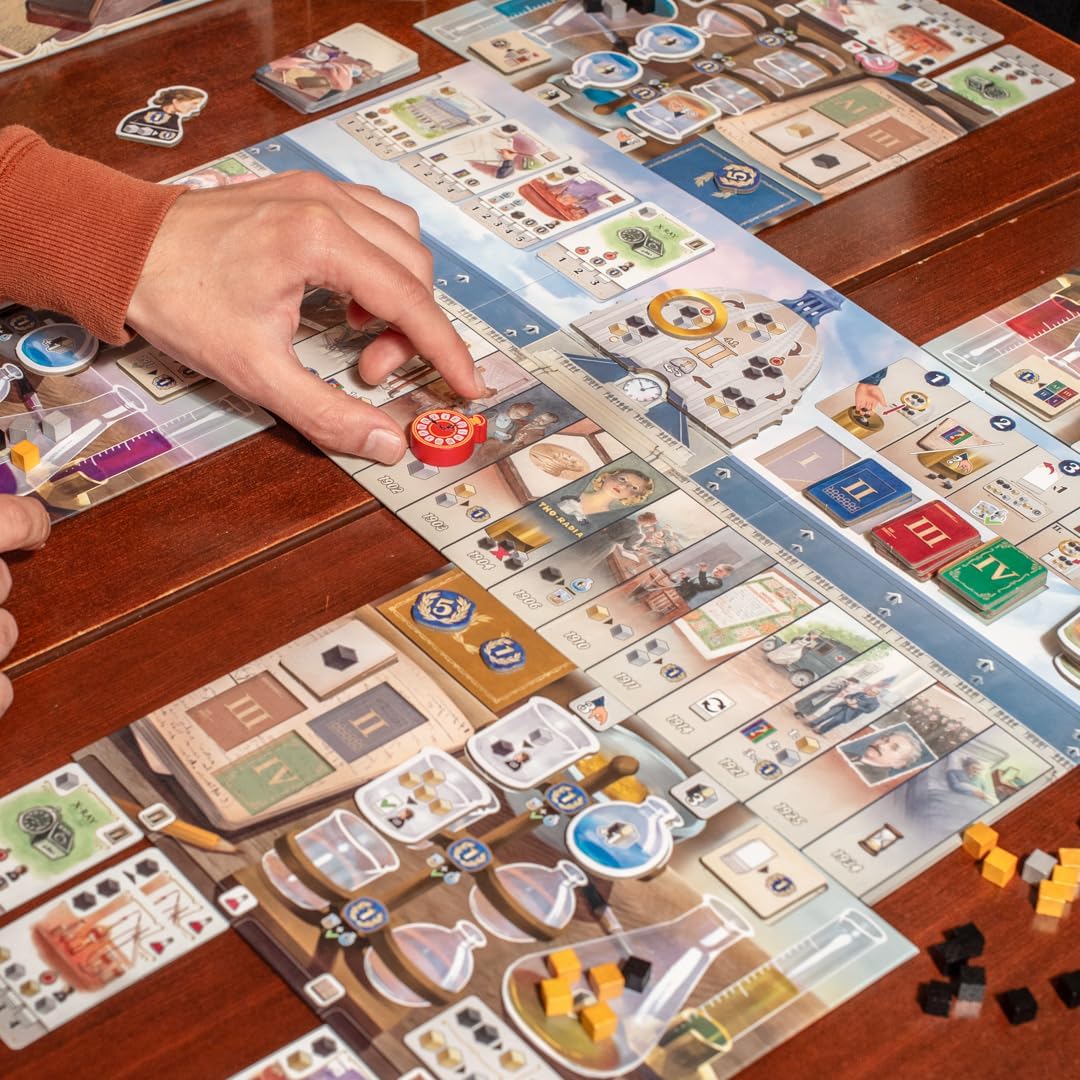 in The Footsteps of Marie Curie | Women in Science Game| Family Fun for Game Night | Ages 10+ | 2 to 4 Players | 30 Minutes